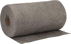 PRO-SAFE - 48 Gal Capacity per Package, Universal Roll - 150' Long x 24" Wide, Gray, Polypropylene - USA Tool & Supply