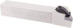 Iscar - DDJN, Left Hand Cut, 7° Lead Angle, 1" Shank Height x 1" Shank Width, Negative Rake Indexable Turning Toolholder - 6" OAL, DNMG Insert Compatibility, Series R-Clamp - USA Tool & Supply