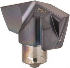Iscar - Series ICP, 14.4mm Diam Grade IC908 140° Replaceable Drill Tip - Carbide, TiAlN Finish, 14 Seat Size - USA Tool & Supply