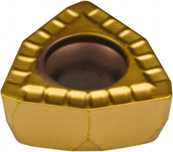 Kennametal - DFT MD Grade KC7140 Carbide Indexable Drill Insert - TiN Finish, 0.315" Inscribed Circle - USA Tool & Supply