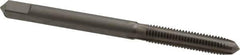 Irwin Hanson - #10-32 UNF 2B 4 Flute Bright Finish Carbon Steel Straight Flute Standard Hand Tap - Plug, Right Hand Thread, 2-3/8" OAL, 7/8" Thread Length, Oversize - USA Tool & Supply