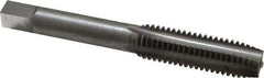 Irwin Hanson - M10x1.50 Metric Coarse 6H 4 Flute Bright Finish Carbon Steel Straight Flute Standard Hand Tap - Plug, Right Hand Thread, 2-15/16" OAL, 1-1/4" Thread Length, Oversize - USA Tool & Supply