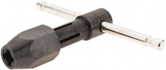 Irwin - 1/4 to 1/2" Tap Capacity, T Handle Tap Wrench - 5-1/4" Overall Length - USA Tool & Supply