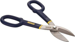 Irwin - 2" Length of Cut, Straight Pattern Tinner's Snip - 10" OAL, Vinyl Handle, 24 AWG Steel Capacity - USA Tool & Supply