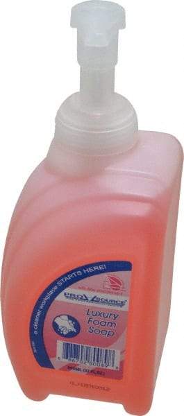 PRO-SOURCE - 950 mL Pump Bottle Foam Soap - Hand Soap, Pink, Tropical Scent - USA Tool & Supply