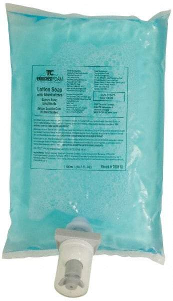 Technical Concepts - 1,100 mL Dispenser Refill Foam Soap - Hand Soap, Rich Teal, Citrus Scent - USA Tool & Supply