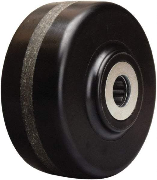 Hamilton - 6 Inch Diameter x 2-1/2 Inch Wide, Phenolic Caster Wheel - 1,800 Lb. Capacity, 3-1/4 Inch Hub Length, 1-1/4 Inch Axle Diameter, Straight Roller Bearing - USA Tool & Supply