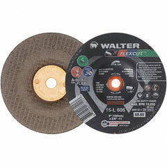 WALTER Surface Technologies - 7" Diam x 7/8" Hole, 60 Grit Surface Grinding Wheel - Aluminum Oxide, Medium Grade, 8,600 Max RPM - USA Tool & Supply