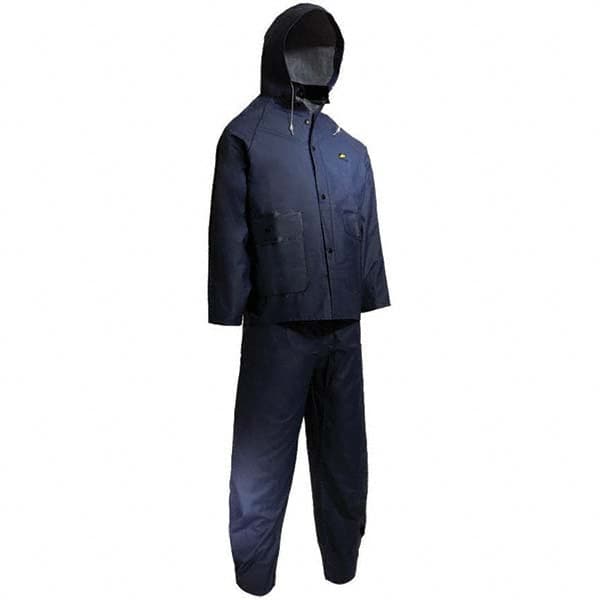 OnGuard - Size XL Blue Rain Three Piece Suit - USA Tool & Supply