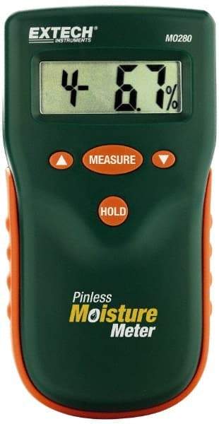 Extech - Pinless Moisture Meter - LCD Display - USA Tool & Supply