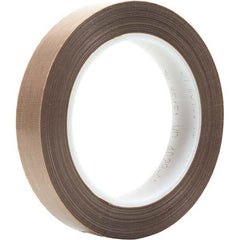 3M - 36 Yd x 3/4" Brown PTFE Film Tape - USA Tool & Supply