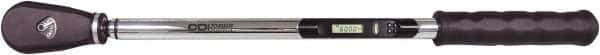 CDI - 3/4" Drive Micrometer Torque Wrench - 156 N/m to 780 N/m Torque, 49" OAL, 0.1 N/m Graduation, Pear Head - USA Tool & Supply