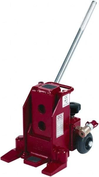 GKS - 5 Ton Capacity Toe Jack - 0.6" to 15-1/2" High, 5-1/2" Piston Stroke - USA Tool & Supply