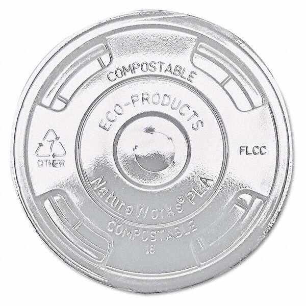 ECO PRODUCTS - GreenStripe Renewable & Compost Cold Cup Flat Lids, F/9-24 oz, 100/PK, 10 PK/CT - USA Tool & Supply