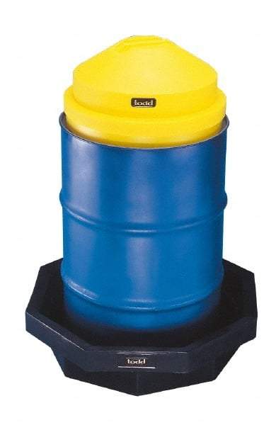 Made in USA - Oil Drum Funnel Cover - Polyethelyne - USA Tool & Supply