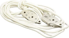 Ronstan - 660 Lb Lifting Capacity, 4-1/2' Lift Height, Block & Tackle Hoist - Made from Rope - USA Tool & Supply