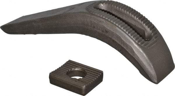 Gibraltar - 1" Stud, Carbon Steel, Plain Strap Clamp - 12" OAL x 2-3/4" Wide x 6-1/4" High, Plain Nose - USA Tool & Supply