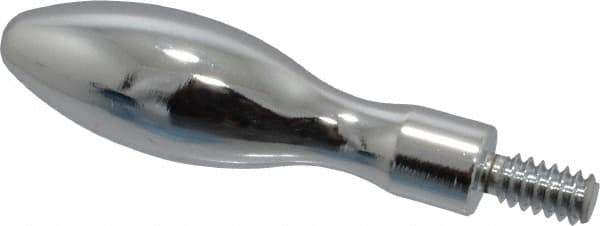 Gibraltar - 10-24 Threaded Stem, Fixed Handwheel & Machine Handle - Carbon Steel Bulb Shape Handle, 3/8" Long Carbon Steel Stem, 1-11/16" Handle Length, 2-1/16" OAL - USA Tool & Supply