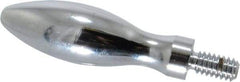 Gibraltar - 1/4-20 Threaded Stem, Fixed Handwheel & Machine Handle - Carbon Steel Bulb Shape Handle, 1/2" Long Carbon Steel Stem, 2" Handle Length, 2-1/2" OAL - USA Tool & Supply