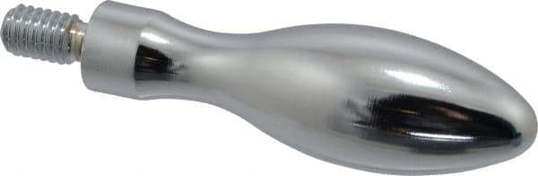 Gibraltar - 5/16-18 Threaded Stem, Fixed Handwheel & Machine Handle - Carbon Steel Bulb Shape Handle, 9/16" Long Carbon Steel Stem, 2-5/8" Handle Length, 3-3/16" OAL - USA Tool & Supply