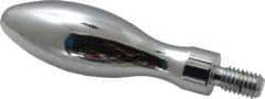 Gibraltar - 3/8-16 Threaded Stem, Fixed Handwheel & Machine Handle - Carbon Steel Bulb Shape Handle, 11/16" Long Carbon Steel Stem, 3-3/16" Handle Length, 3-7/8" OAL - USA Tool & Supply