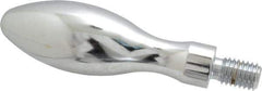 Gibraltar - 1/2-13 Threaded Stem, Fixed Handwheel & Machine Handle - Carbon Steel Bulb Shape Handle, 13/16" Long Carbon Steel Stem, 3-3/4" Handle Length, 4-9/16" OAL - USA Tool & Supply