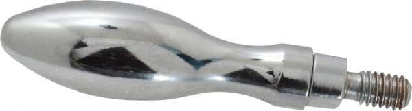 Gibraltar - 5/16-18 Threaded Stem, Revolving Handwheel & Machine Handle - Carbon Steel Bulb Shape Handle, 9/16" Long Carbon Steel Stem, 2-13/16" Handle Length, 3-3/8" OAL - USA Tool & Supply