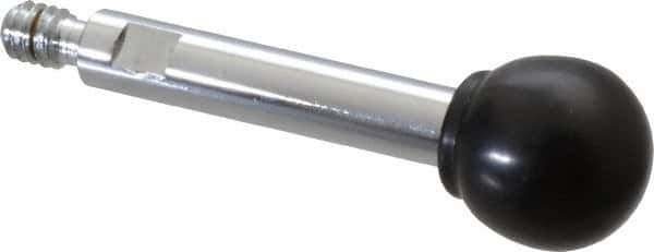Gibraltar - 1/4-20 Stem, 3/4" Knob Diam, 0.31" Shaft Diam, Gear Lever Arm with Ball Knob - 3/8" Thread Length, 2.3" Handle Length, Steel Shaft, Phenolic Knob - USA Tool & Supply