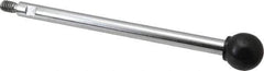 Gibraltar - 1/4-20 Stem, 3/4" Knob Diam, 0.31" Shaft Diam, Gear Lever Arm with Ball Knob - 3/8" Thread Length, 5.2" Handle Length, Steel Shaft, Phenolic Knob - USA Tool & Supply