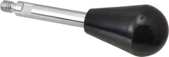 Gibraltar - 1/4-20 Stem, 1" Knob Diam, 0.31" Shaft Diam, Gear Lever Arm with Oval Knob - 3/8" Thread Length, 3.2" Handle Length, Steel Shaft, Phenolic Knob - USA Tool & Supply