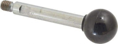 Gibraltar - 5/16-18 Stem, 1" Knob Diam, 3/8" Shaft Diam, Gear Lever Arm with Ball Knob - 7/16" Thread Length, 3.1" Handle Length, Steel Shaft, Phenolic Knob - USA Tool & Supply