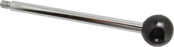 Gibraltar - 3/8-16 Stem, 1-3/8" Knob Diam, 0.47" Shaft Diam, Gear Lever Arm with Ball Knob - 1/2" Thread Length, 7.1" Handle Length, Steel Shaft, Phenolic Knob - USA Tool & Supply