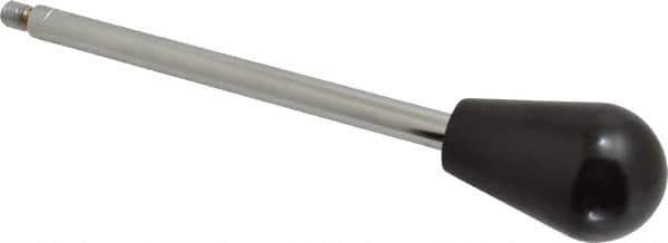 Gibraltar - 3/8-16 Stem, 1-5/8" Knob Diam, 0.47" Shaft Diam, Gear Lever Arm with Oval Knob - 1/2" Thread Length, 8-1/2" Handle Length, Steel Shaft, Phenolic Knob - USA Tool & Supply