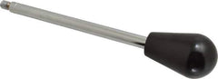 Gibraltar - 3/8-16 Stem, 1-5/8" Knob Diam, 0.47" Shaft Diam, Gear Lever Arm with Oval Knob - 1/2" Thread Length, 8-1/2" Handle Length, Steel Shaft, Phenolic Knob - USA Tool & Supply