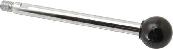 Gibraltar - 1/2-13 Stem, 1-3/8" Knob Diam, 0.55" Shaft Diam, Gear Lever Arm with Ball Knob - 5/8" Thread Length, 7" Handle Length, Steel Shaft, Phenolic Knob - USA Tool & Supply