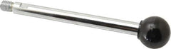 Gibraltar - 1/2-13 Stem, 1-3/8" Knob Diam, 0.55" Shaft Diam, Gear Lever Arm with Ball Knob - 5/8" Thread Length, 7" Handle Length, Steel Shaft, Phenolic Knob - USA Tool & Supply