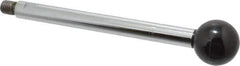 Gibraltar - 1/2-13 Stem, 1-1/2" Knob Diam, 5/8" Shaft Diam, Gear Lever Arm with Ball Knob - 5/8" Thread Length, 7.9" Handle Length, Steel Shaft, Phenolic Knob - USA Tool & Supply