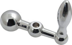Gibraltar - 9/16" Hub Diam x 9/16" Hub Height Solid Crank Handle - 5/16" Reamed Bore, 1" Knob Diam, 2-9/16" High, 2-1/2" Center to Center, Steel - USA Tool & Supply