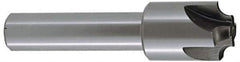 Keo - 7/16" Radius, 1-3/8" Mill Diam, 4 Flute High Speed Steel Corner Rounding End Mill - Single End, Uncoated, 3/8" Tip Diam, 4" OAL, 1" Shank Diam - USA Tool & Supply