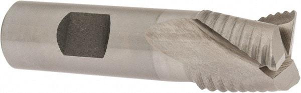 Value Collection - 7/8" Diam, Coarse Pitch, 7/8" LOC, 3 Flute Cobalt Roughing Square End Mill - Uncoated, 3-1/8" OAL, 3/4" Shank Diam, Single End, Centercutting - USA Tool & Supply