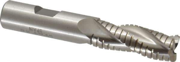 Value Collection - 5/8" Diam, 1-5/8" LOC, 3 Flute Cobalt Roughing & Finishing Square End Mill - Uncoated, 3-3/4" OAL, 5/8" Shank Diam, Weldon Shank, 30° Helix, Non-Centercutting - USA Tool & Supply