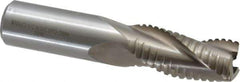 Value Collection - 3/4" Diam, 1-5/8" LOC, 3 Flute Cobalt Roughing & Finishing Square End Mill - Uncoated, 3-7/8" OAL, 3/4" Shank Diam, Weldon Shank, 30° Helix, Non-Centercutting - USA Tool & Supply