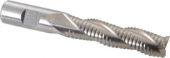 Value Collection - 3/4" Diam, 3" LOC, 3 Flute Cobalt Roughing & Finishing Square End Mill - Uncoated, 5-1/4" OAL, 3/4" Shank Diam, Weldon Shank, 30° Helix, Non-Centercutting - USA Tool & Supply