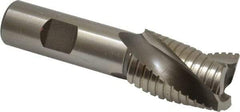 Value Collection - 1" Diam, 1-1/2" LOC, 3 Flute Cobalt Roughing & Finishing Square End Mill - Uncoated, 3-3/4" OAL, 3/4" Shank Diam, Weldon Shank, 30° Helix, Non-Centercutting - USA Tool & Supply