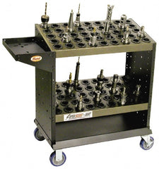 Huot - 90 Tool Capacity, HSK HSK63A Taper SuperScoot CNC Tool Cart - USA Tool & Supply