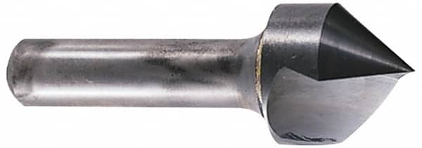 Hertel - 1-1/4" Head Diam, 3/4" Shank Diam, 1 Flute 82° Solid Carbide Countersink - USA Tool & Supply