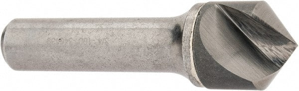 Hertel - 3/4" Head Diam, 1/2" Shank Diam, 1 Flute 100° Solid Carbide Countersink - USA Tool & Supply