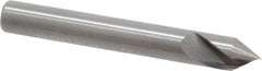 Hertel - 1/4" Head Diam, 1/4" Shank Diam, 1 Flute 60° Solid Carbide Countersink - USA Tool & Supply