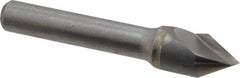 Hertel - 1/2" Head Diam, 3/8" Shank Diam, 1 Flute 60° Solid Carbide Countersink - USA Tool & Supply