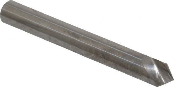 Hertel - 3/16" Head Diam, 3/16" Shank Diam, 1 Flute 82° Solid Carbide Countersink - USA Tool & Supply